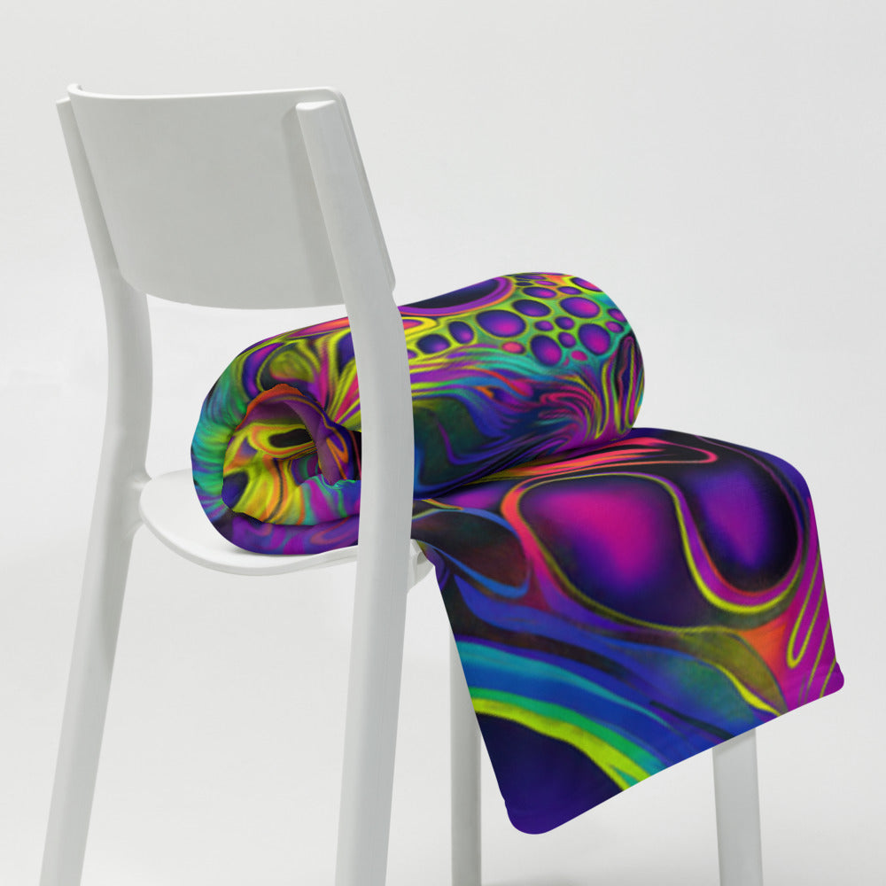 "Still Trippin'" THROW BLANKET, 50″×60″, Lifestyle 2