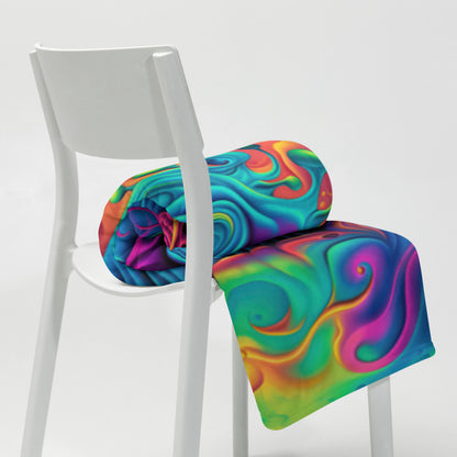 "Void Destroyer" THROW BLANKET, 50″×60″, Lifestyle 2