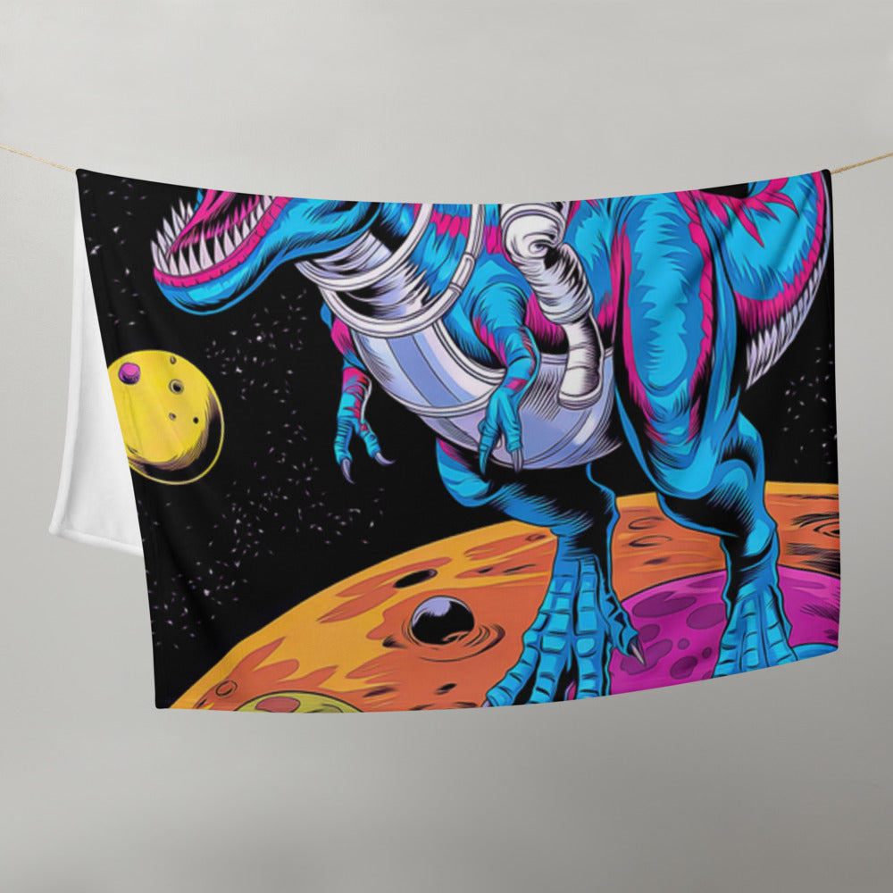"Space-Rex" THROW BLANKET, 50″×60″, Front