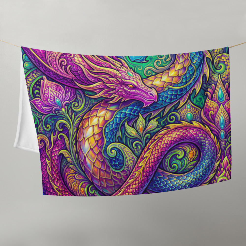 "LovDragons" THROW BLANKET, 50″×60″, Front