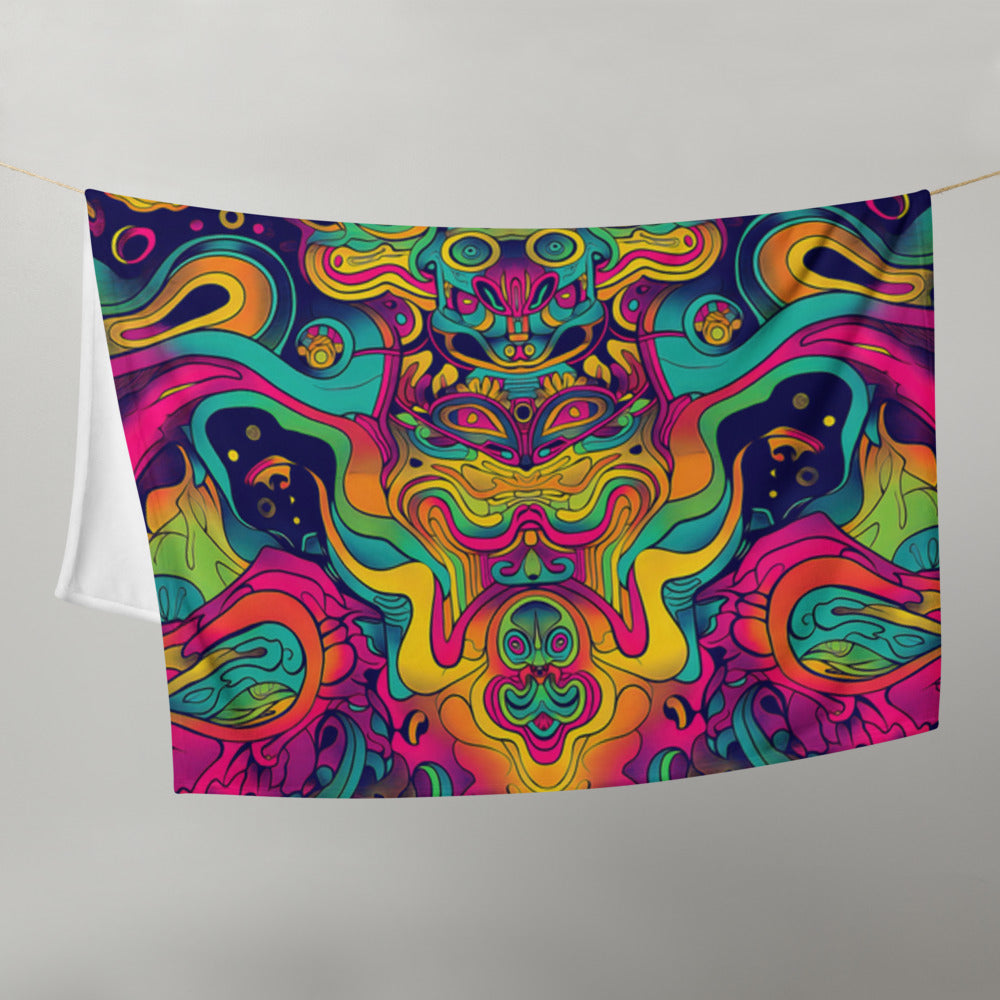 "Totem" THROW BLANKET, 50″×60″, Front