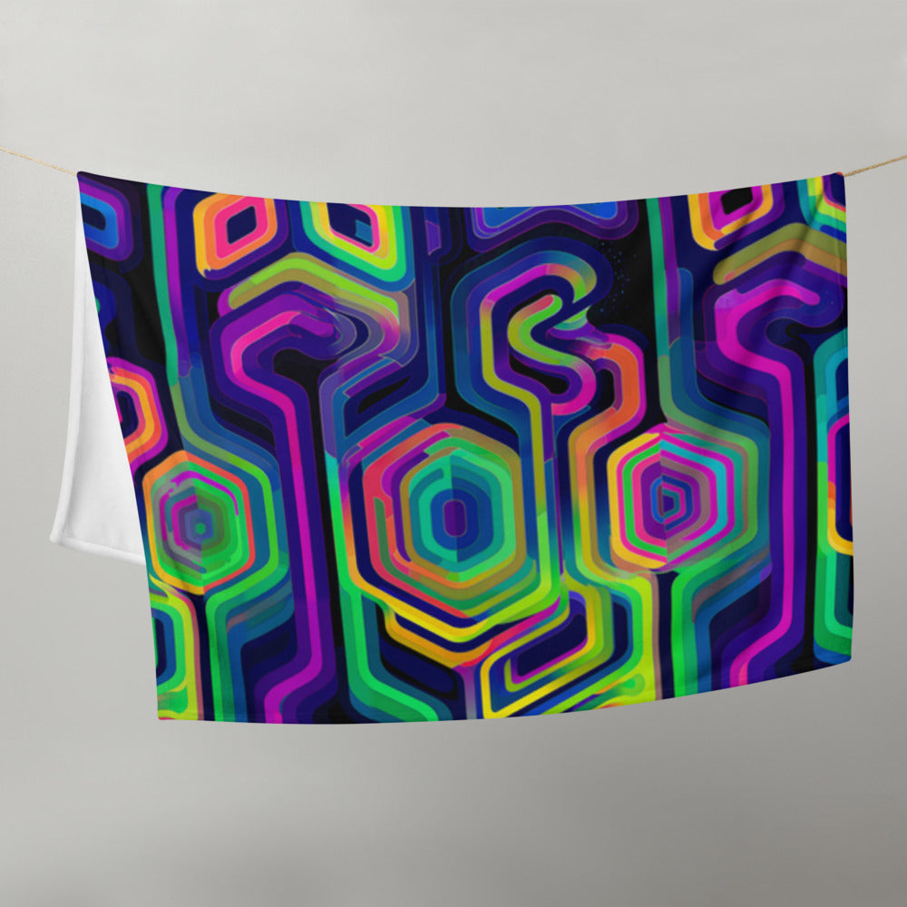 "Tripnotist" THROW BLANKET, 50″×60″, Front