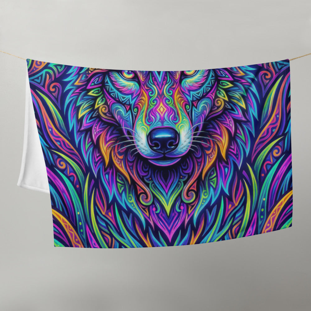 "Watchful Eyes" THROW BLANKET, 50″×60″, Front
