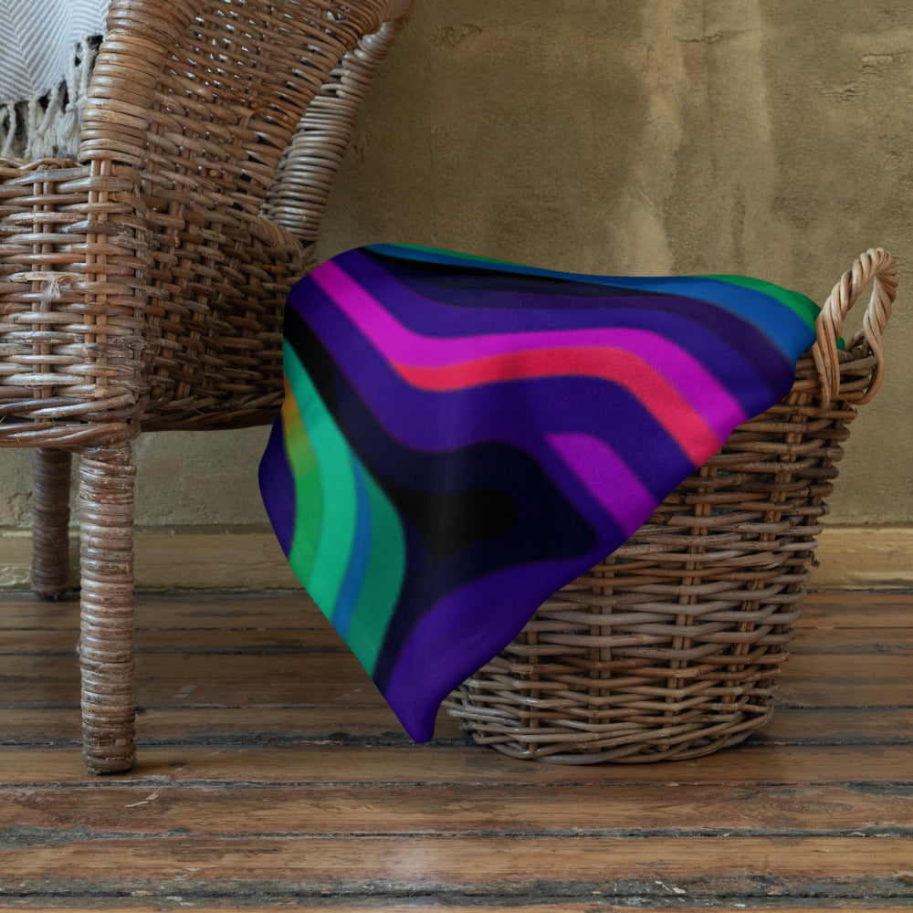 "Tripnotist" THROW BLANKET, 50″×60″, Lifestyle