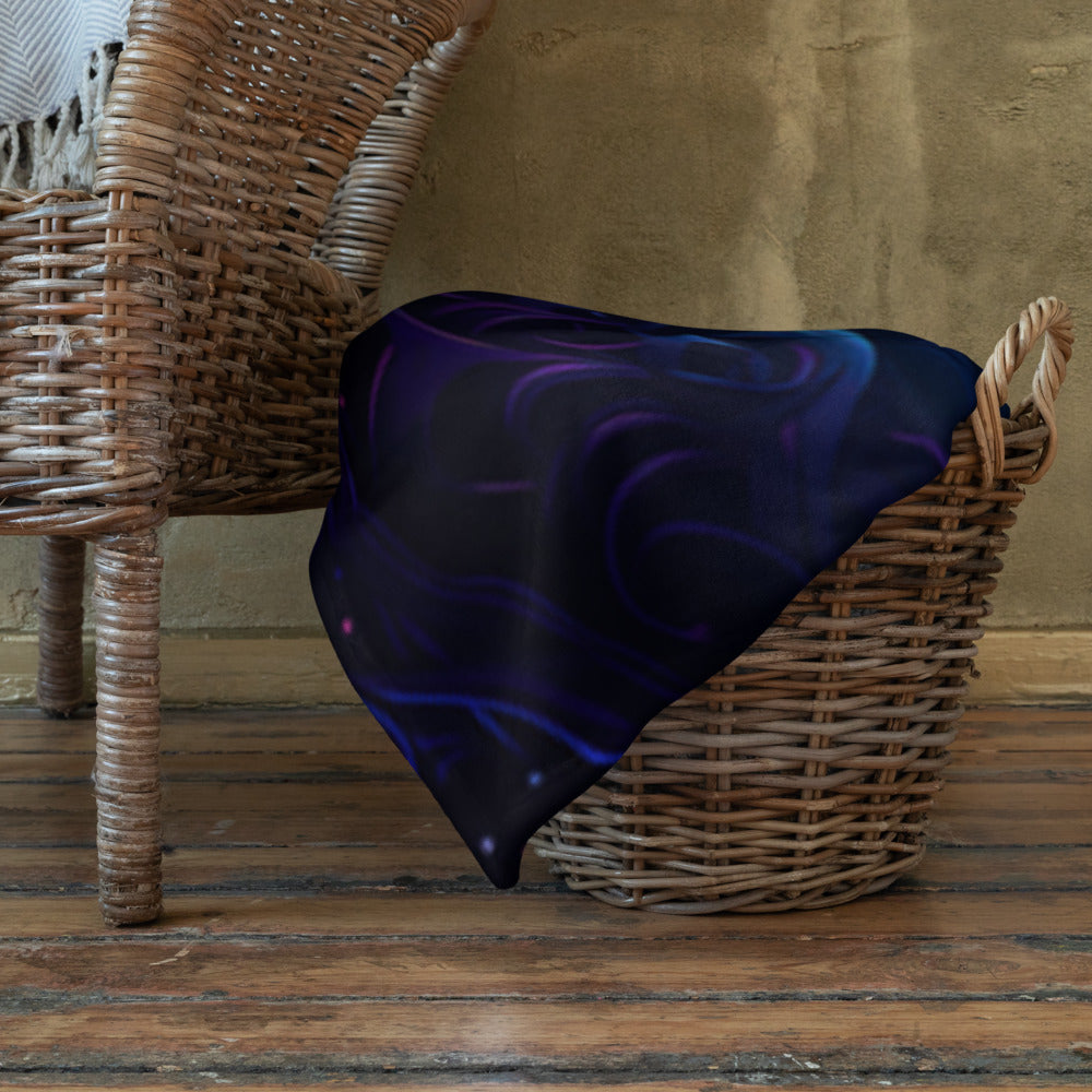 "Twilight Glow" THROW BLANKET, 50″×60″, Lifestyle