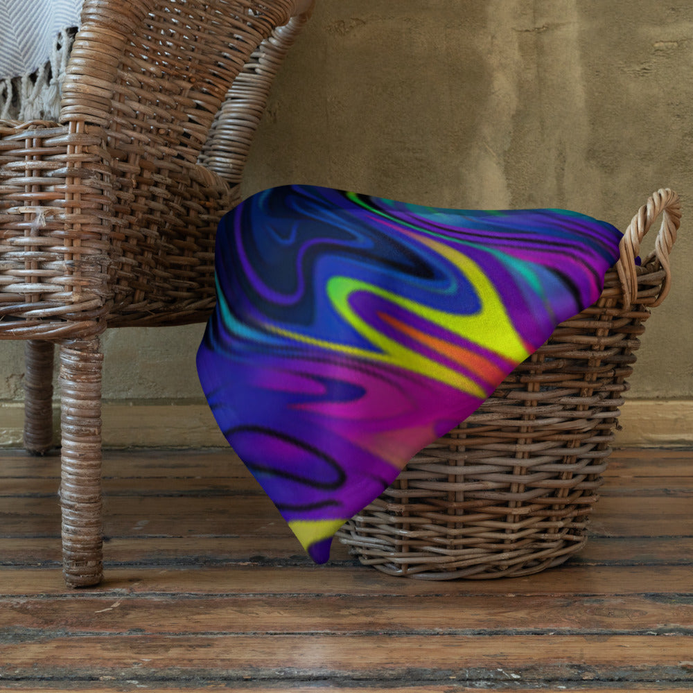 "Still Trippin'" THROW BLANKET, 50″×60″, Lifestyle