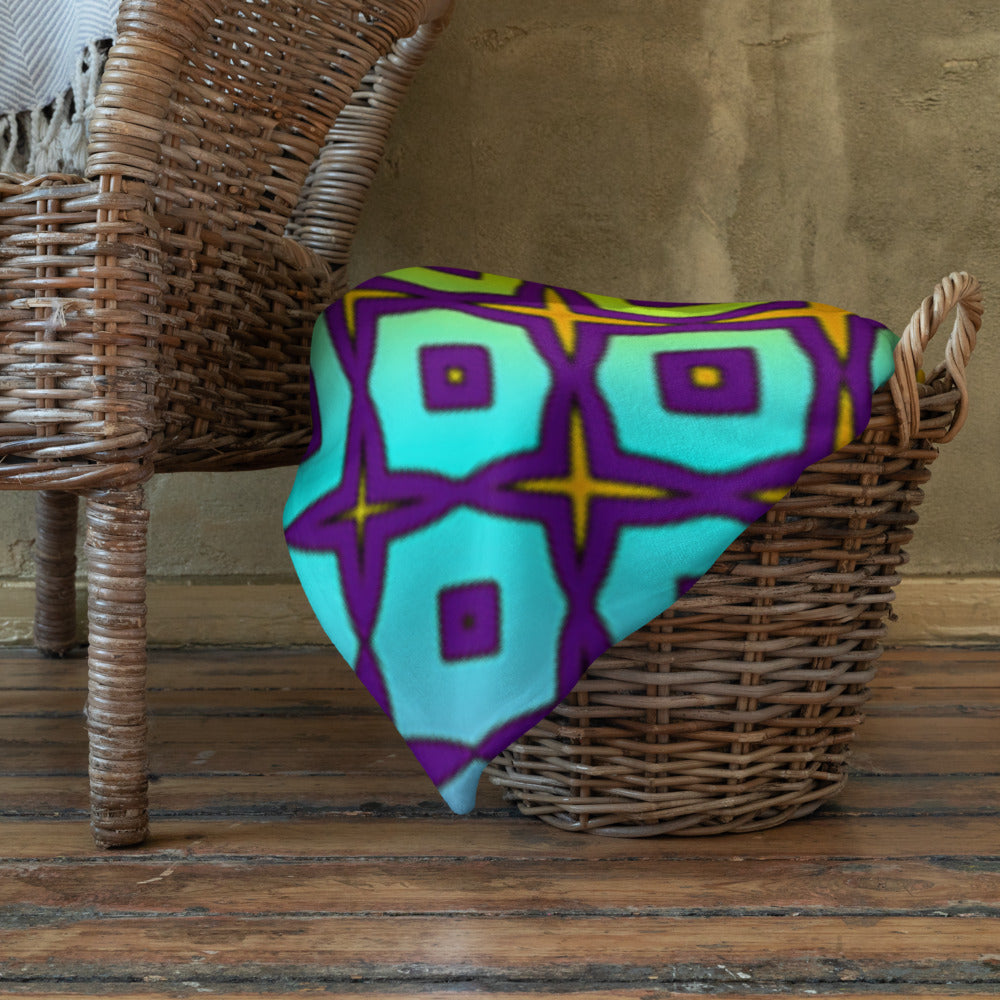 "Peacocking" THROW BLANKET, 50″×60″, Lifestyle