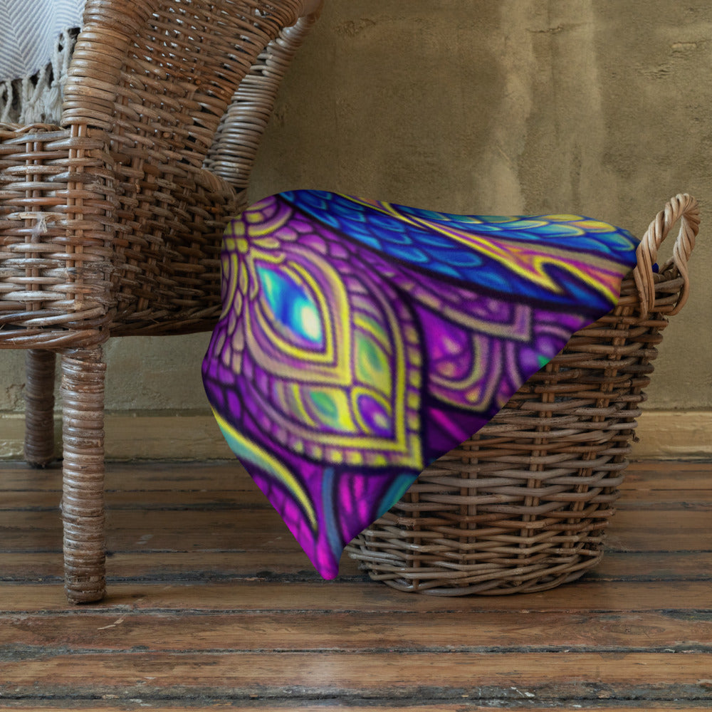 "LovDragons" THROW BLANKET, 50″×60″, Lifestyle