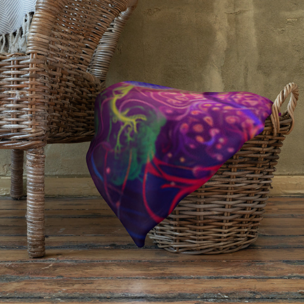"The Sacred Vine" THROW BLANKET, 50″×60″, Lifestyle