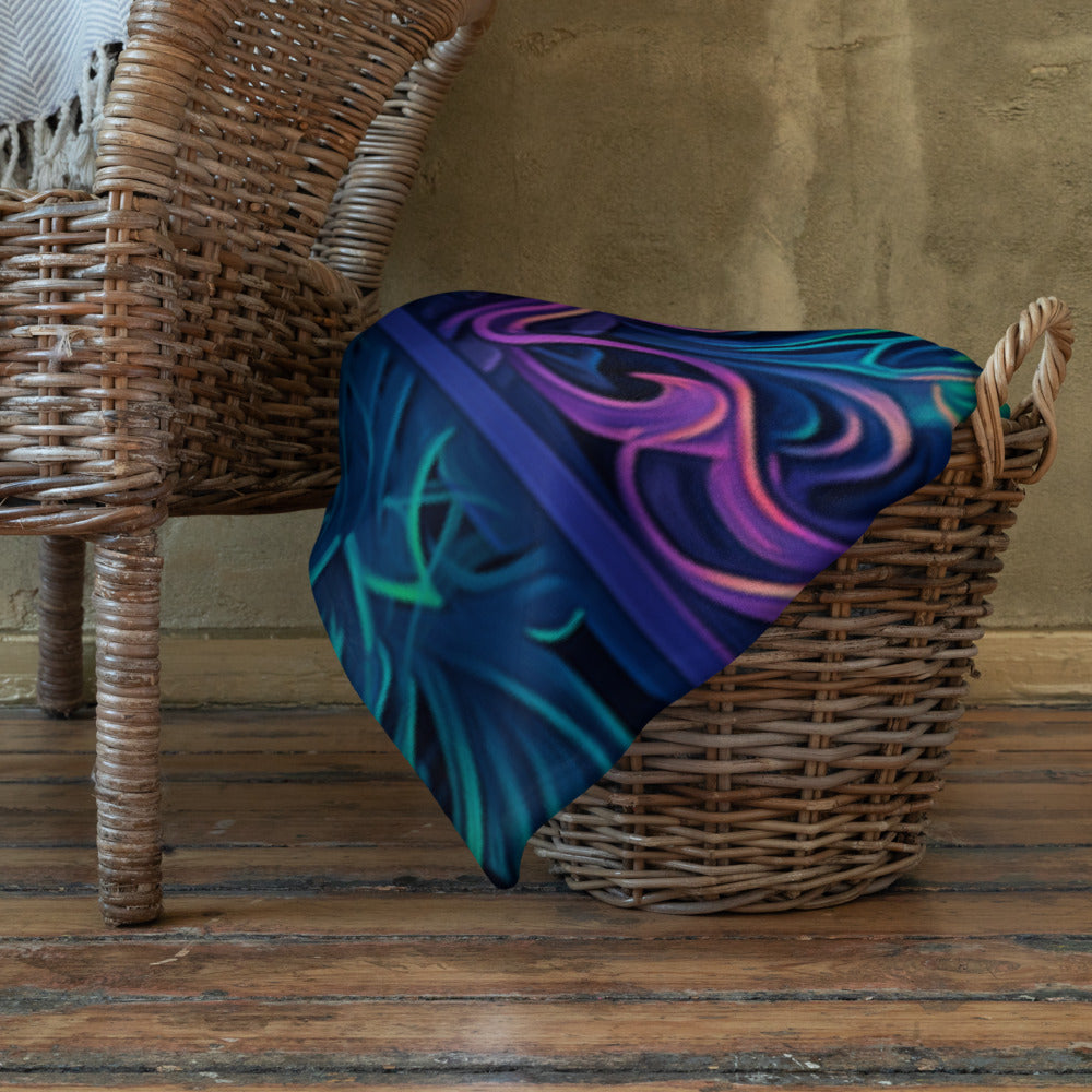 "Belladonna V2" THROW BLANKET, 50″×60″, Lifestyle