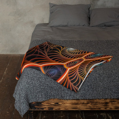 "Starry Night FOL" THROW BLANKET, 50″×60″, Lifestyle 2
