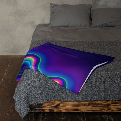 "All Melting Eye" THROW BLANKET, 50″×60″, Lifestyle 2