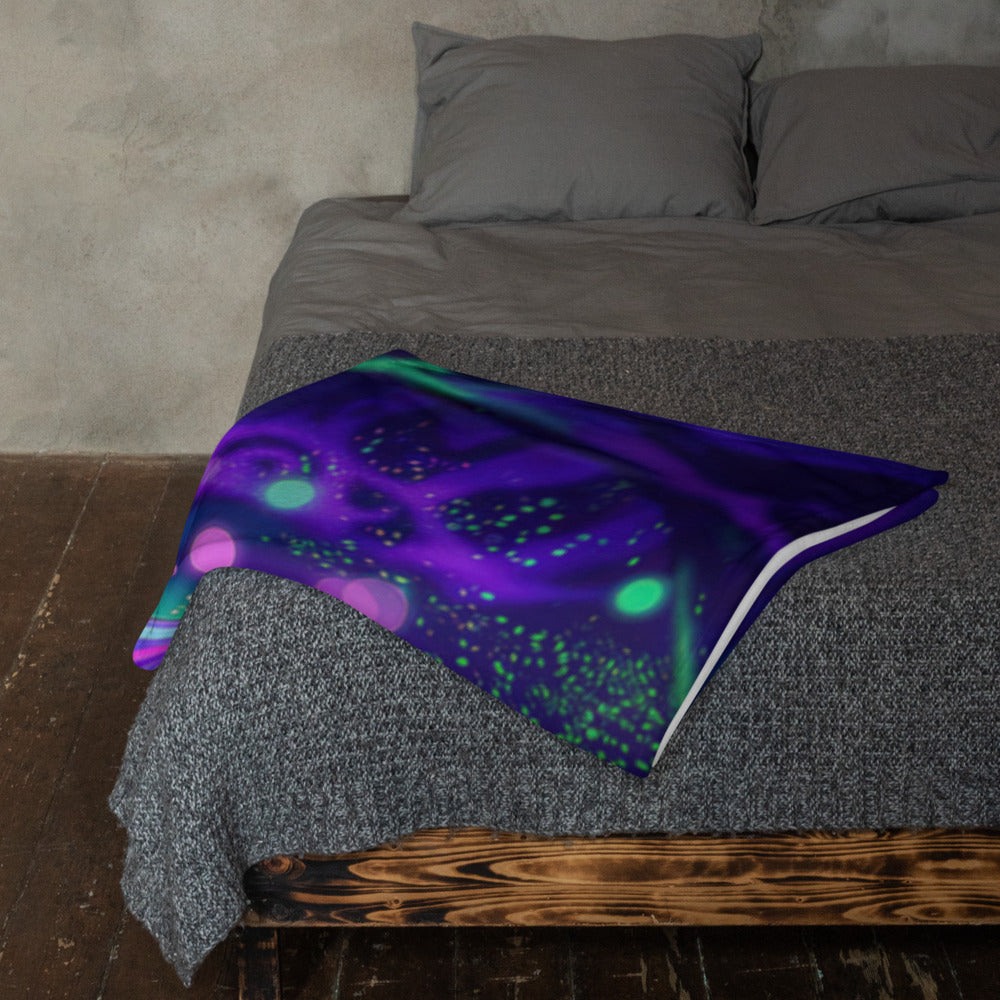 "Beyond Physical" THROW BLANKET, 50″×60″, Lifestyle 2