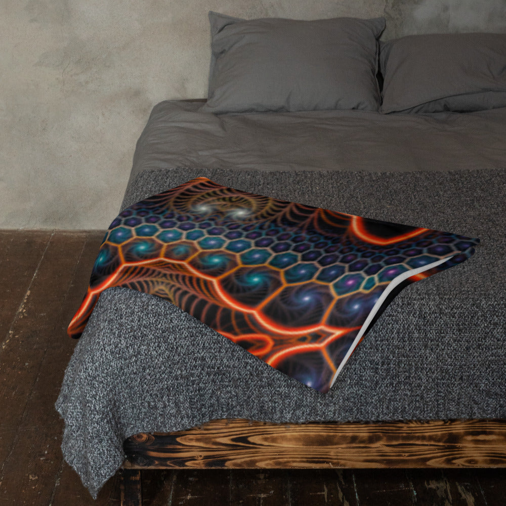 "Starry Night" THROW BLANKET, 50″×60″, Lifestyle 2