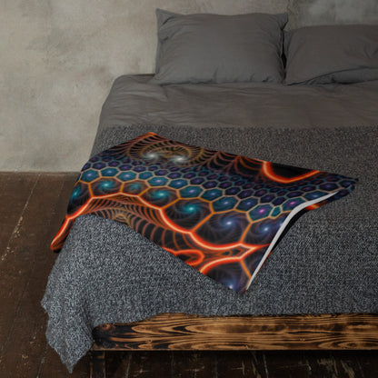 "Starry Night" THROW BLANKET, 50″×60″, Lifestyle 2