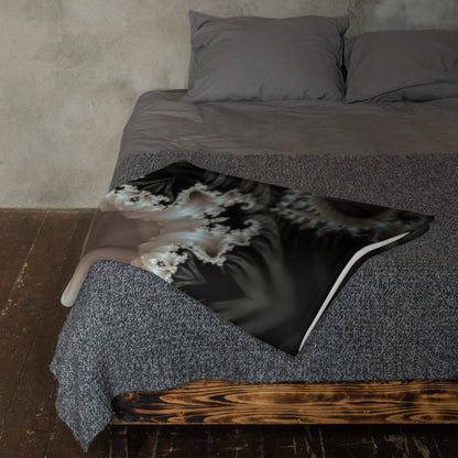 "Duality" THROW BLANKET, 50″×60″, Lifestyle 2