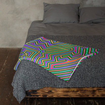 "Corteca V2" THROW BLANKET, 50″×60″, Lifestyle 2