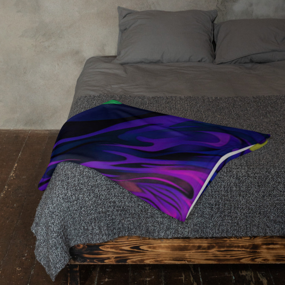 "Still Trippin'" THROW BLANKET, 50″×60″, Lifestyle 2