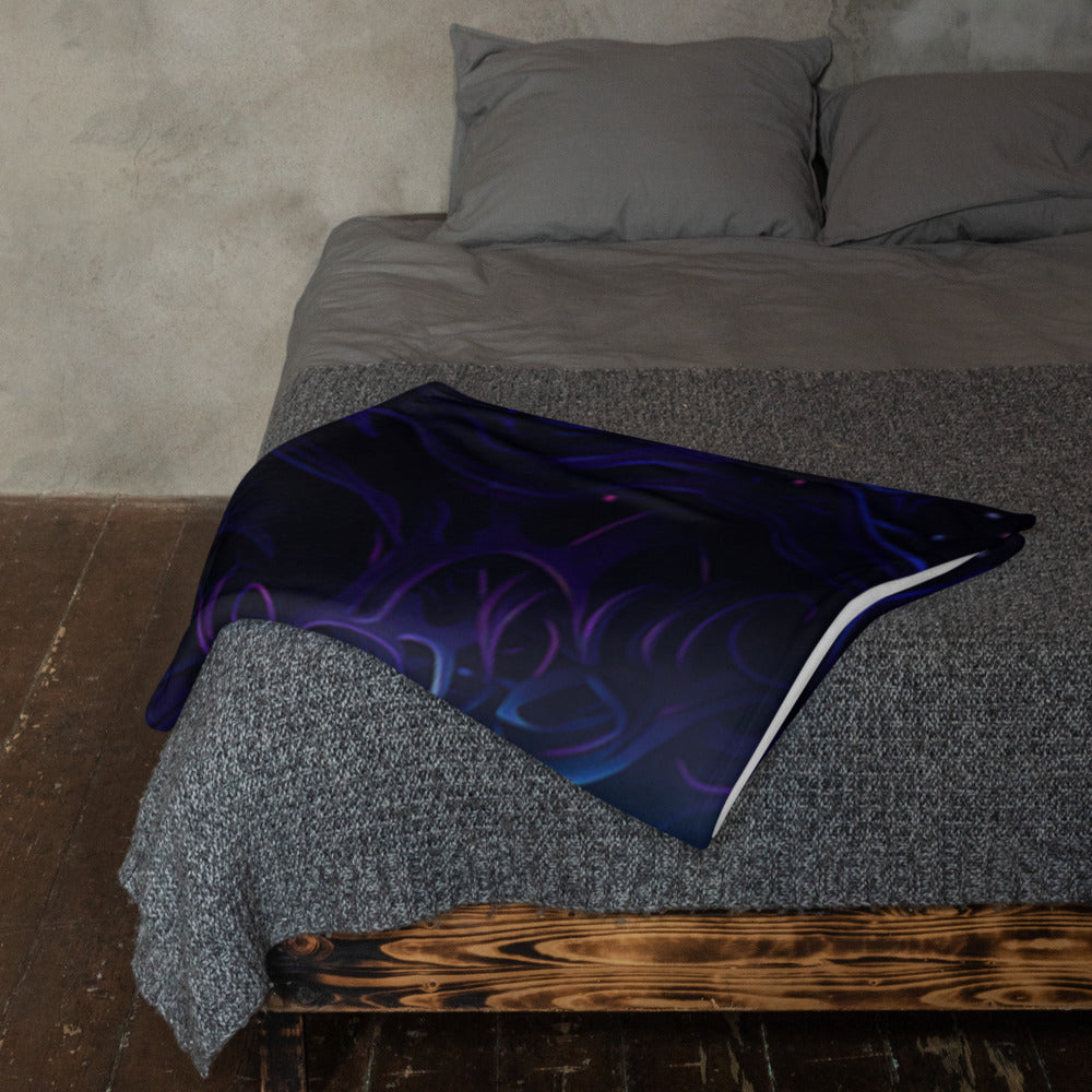 "Twilight Glow" THROW BLANKET, 50″×60″, Lifestyle 2