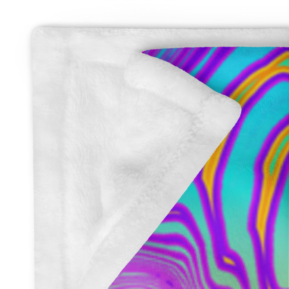 "Neon King" THROW BLANKET, 50″×60″, Product details