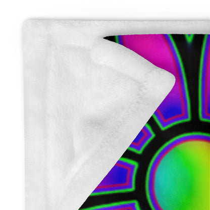 "Mystic Floral Collage" THROW BLANKET, 50″×60″, Product details