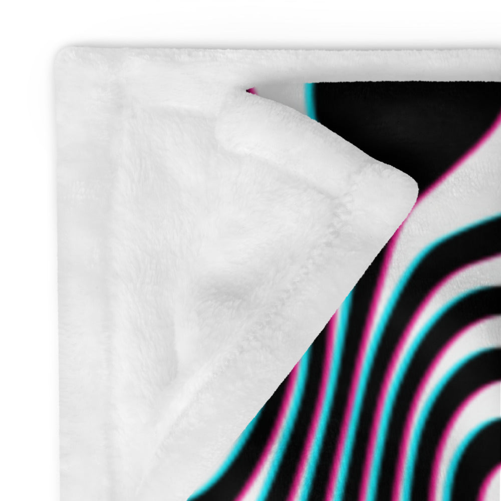 "Wild Cat (White)" THROW BLANKET, 50″×60″, Product details