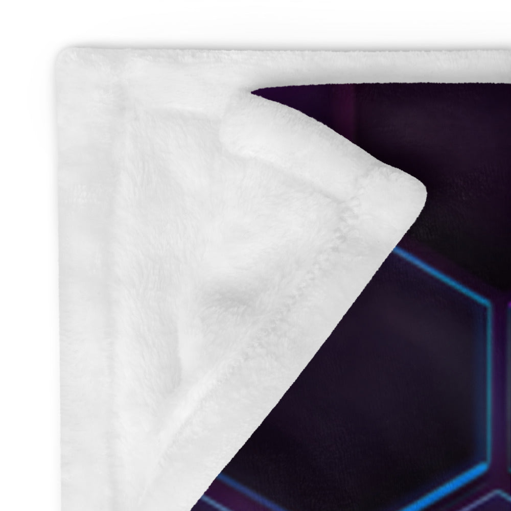 "Dark Honeycomb" THROW BLANKET, 50″×60″, Product details