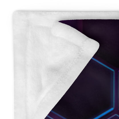 "Dark Honeycomb" THROW BLANKET, 50″×60″, Product details