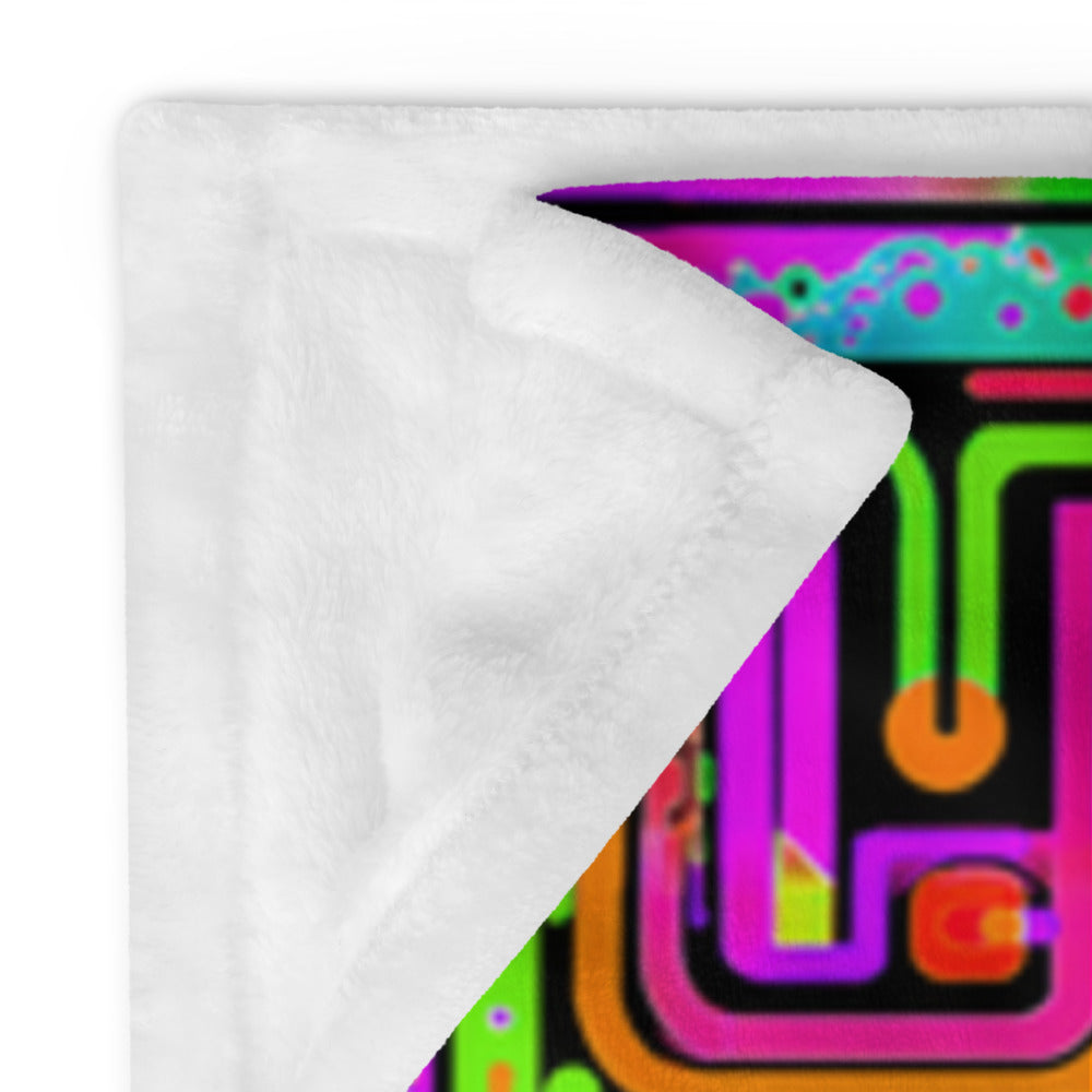 "Borg Rave" THROW BLANKET, 50″×60″, Product details