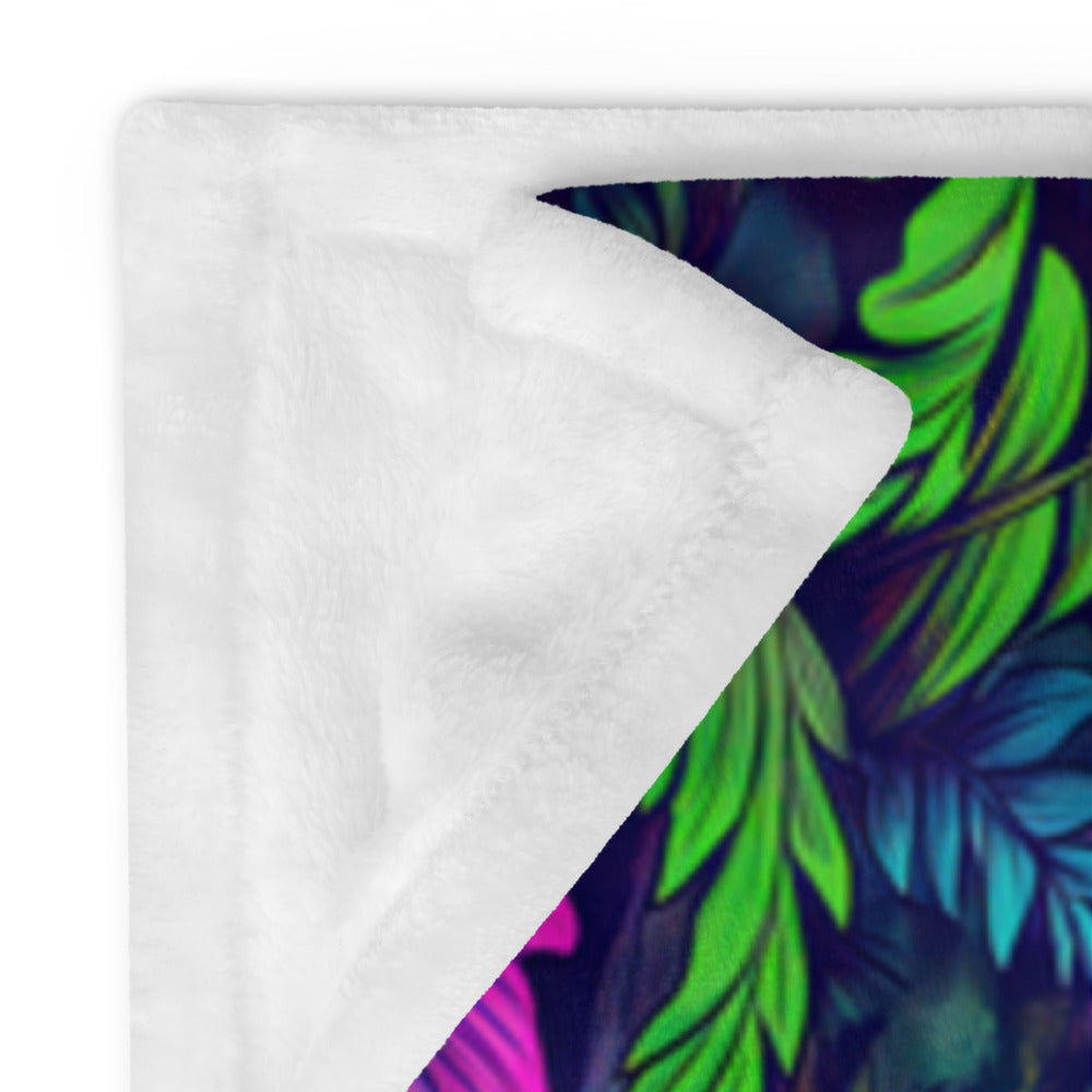 "Mushroom Forest" THROW BLANKET, 50″×60″, Product details