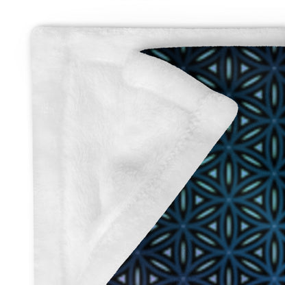 "Rainbow Flower of Life Pattern" THROW BLANKET, 50″×60″, Product details