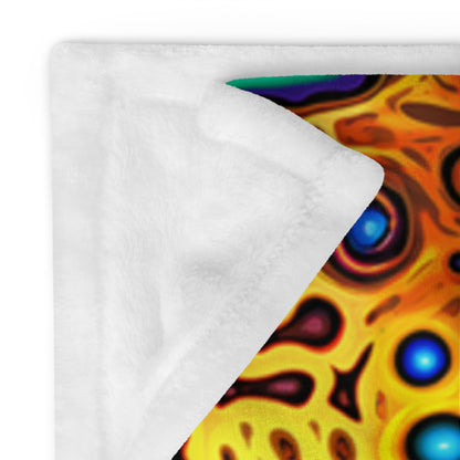 "Psycho Leopard" THROW BLANKET, 50″×60″, Product details