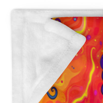"Mush Tree So Color" THROW BLANKET, 50″×60″, Product details
