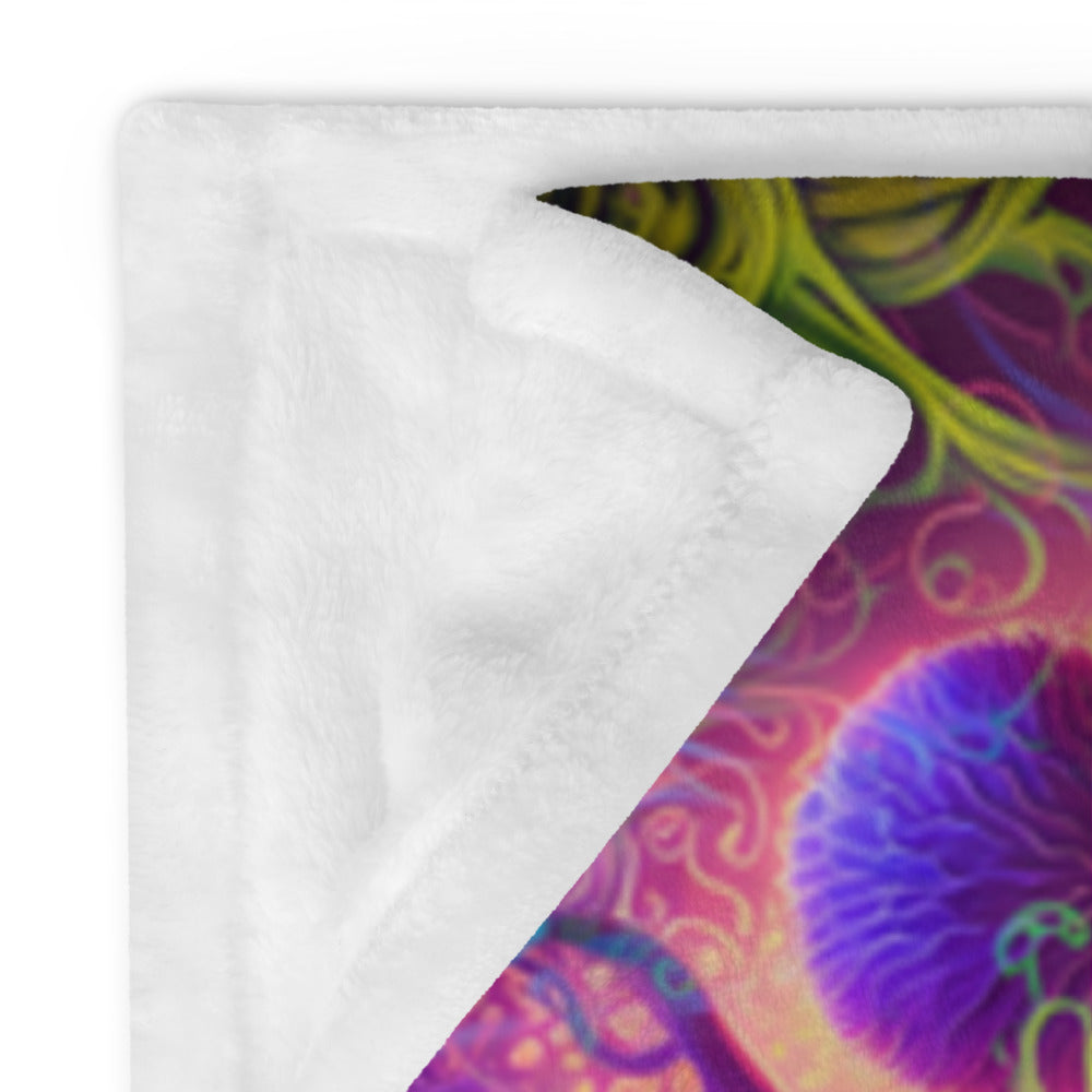 "The Sacred Vine" THROW BLANKET, 50″×60″, Product details