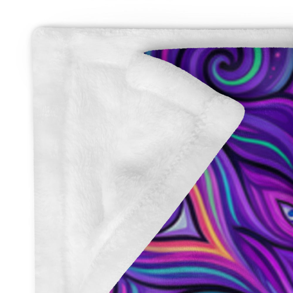 "Shamanic Emanation" THROW BLANKET, 50″×60″, Product details