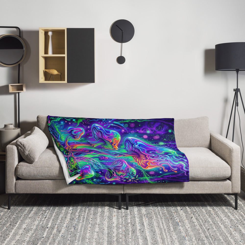 "Beyond Physical" THROW BLANKET, 50″×60″, Lifestyle