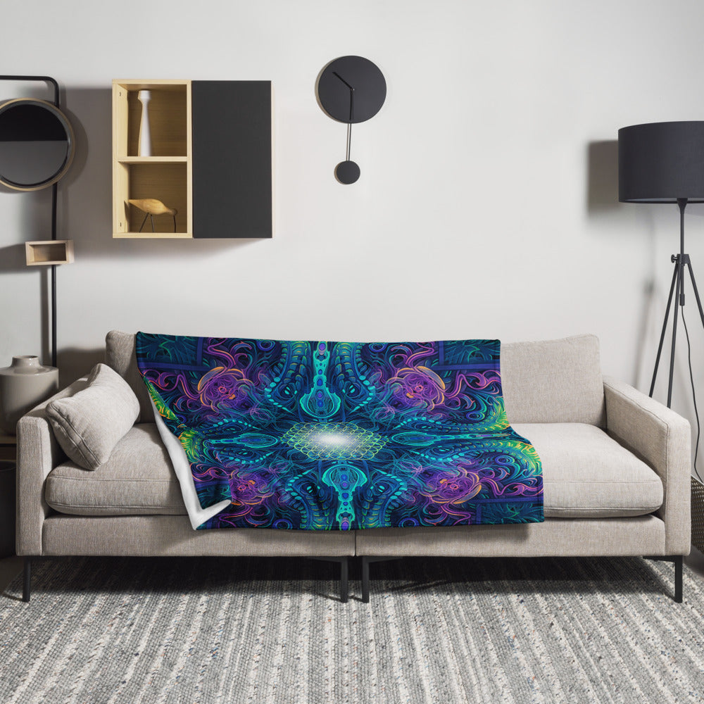 "Belladonna V2" THROW BLANKET, 50″×60″, Lifestyle