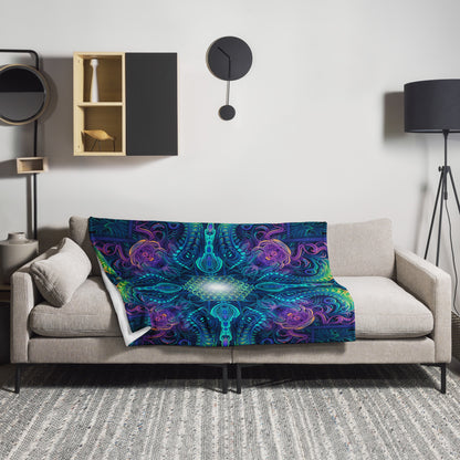 "Belladonna V2" THROW BLANKET, 50″×60″, Lifestyle