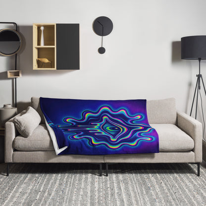 "All Melting Eye" THROW BLANKET, 50″×60″, Lifestyle