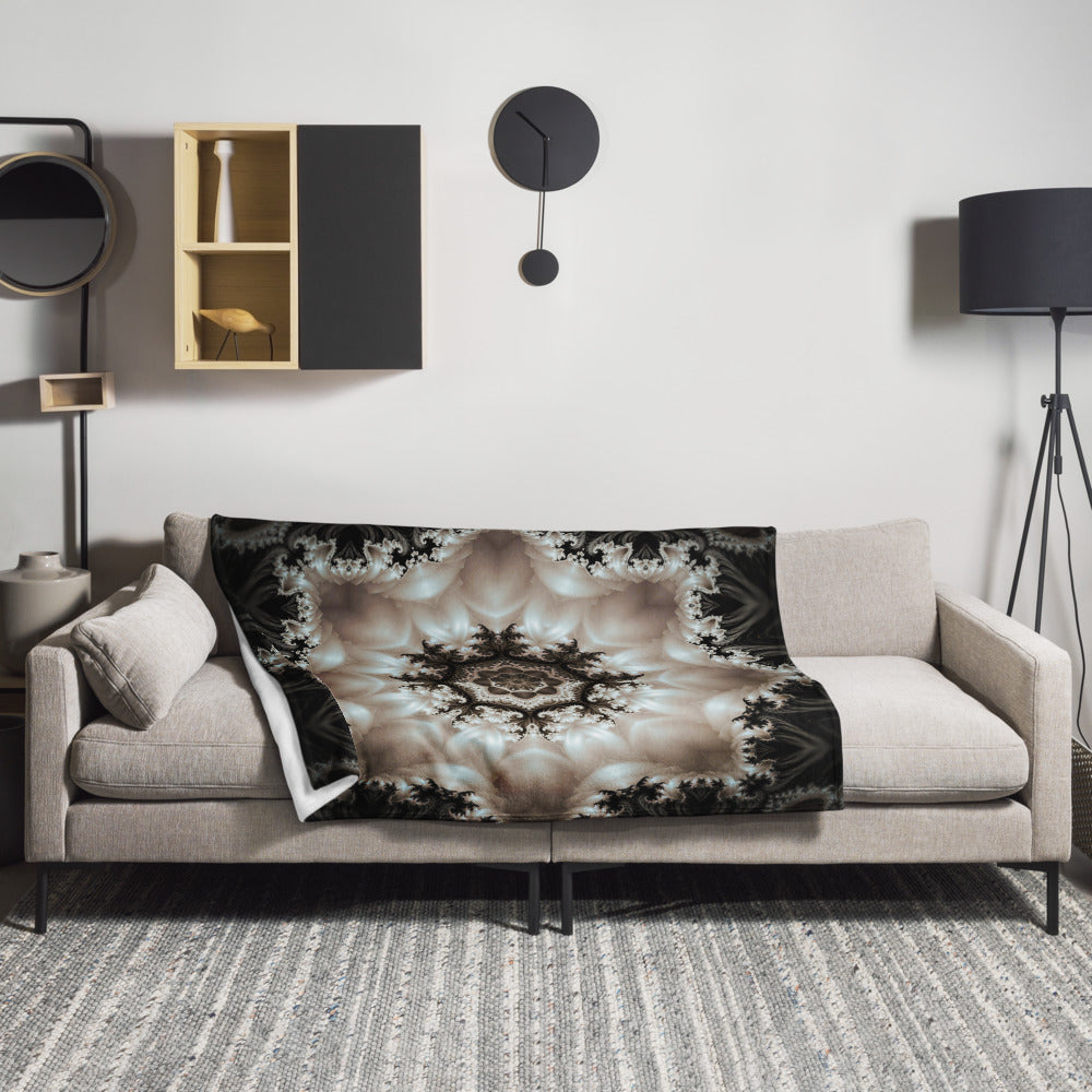 "Duality" THROW BLANKET, 50″×60″, Lifestyle