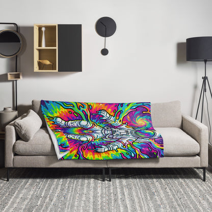 "Astro Burst" THROW BLANKET, 50″×60″, Lifestyle
