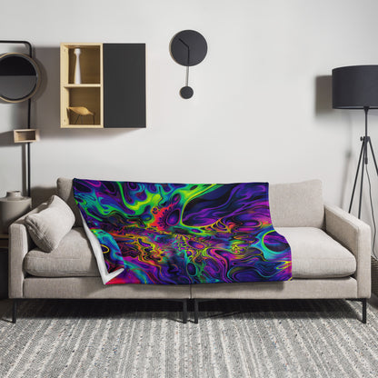"Still Trippin'" THROW BLANKET, 50″×60″, Lifestyle
