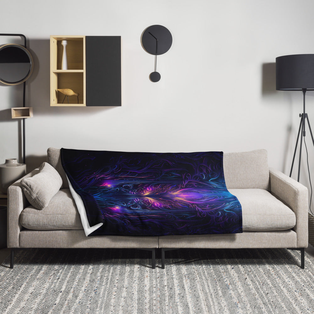 "Twilight Glow" THROW BLANKET, 50″×60″, Lifestyle