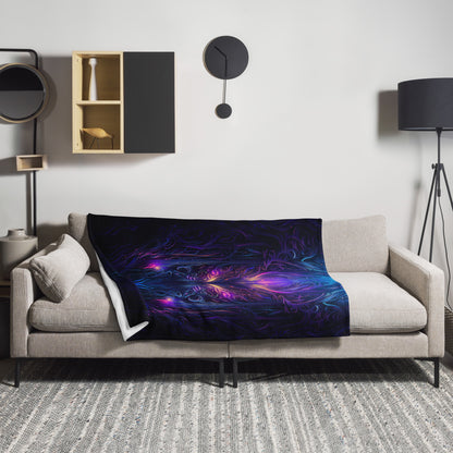 "Twilight Glow" THROW BLANKET, 50″×60″, Lifestyle