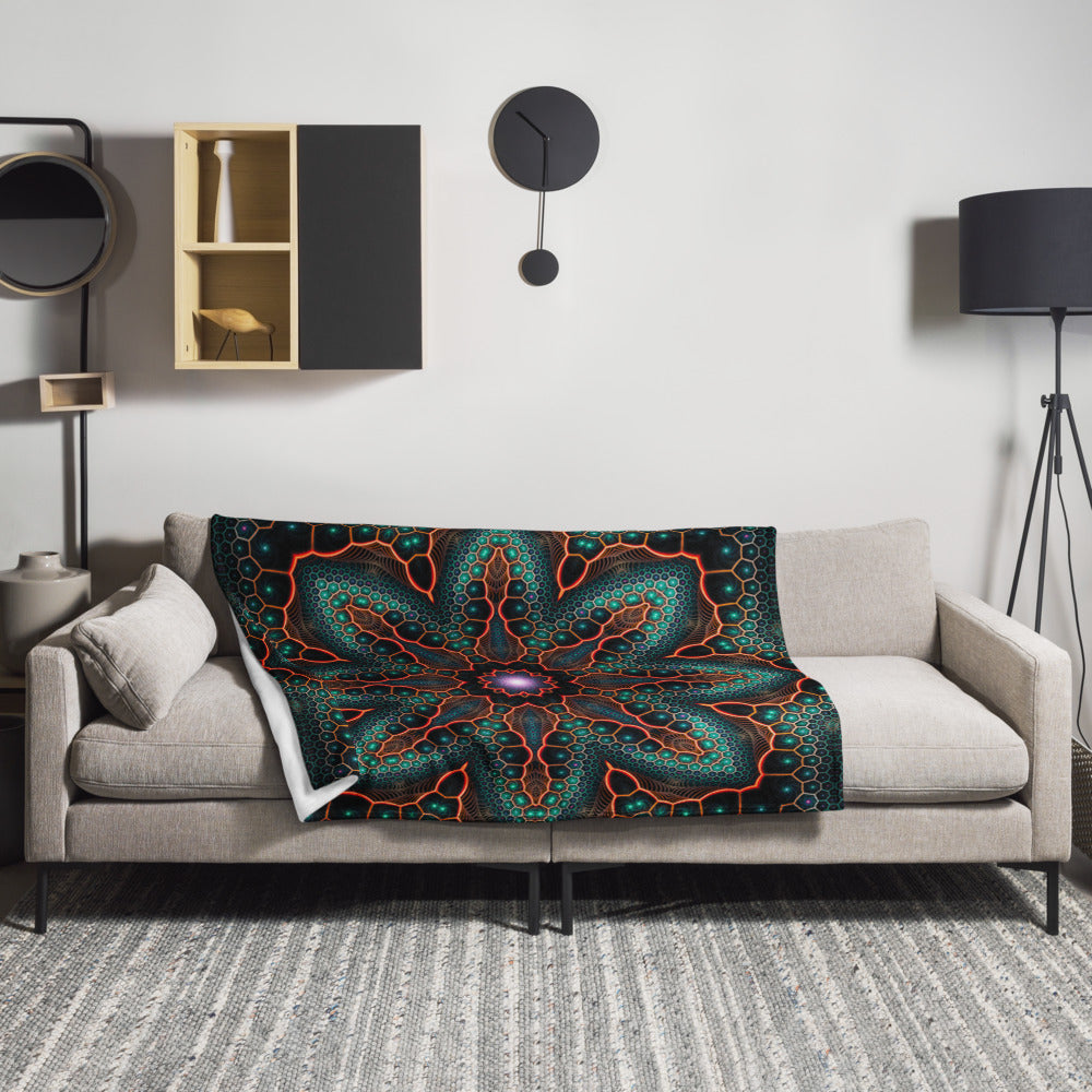 "Multiverse" THROW BLANKET, 50″×60″, Lifestyle