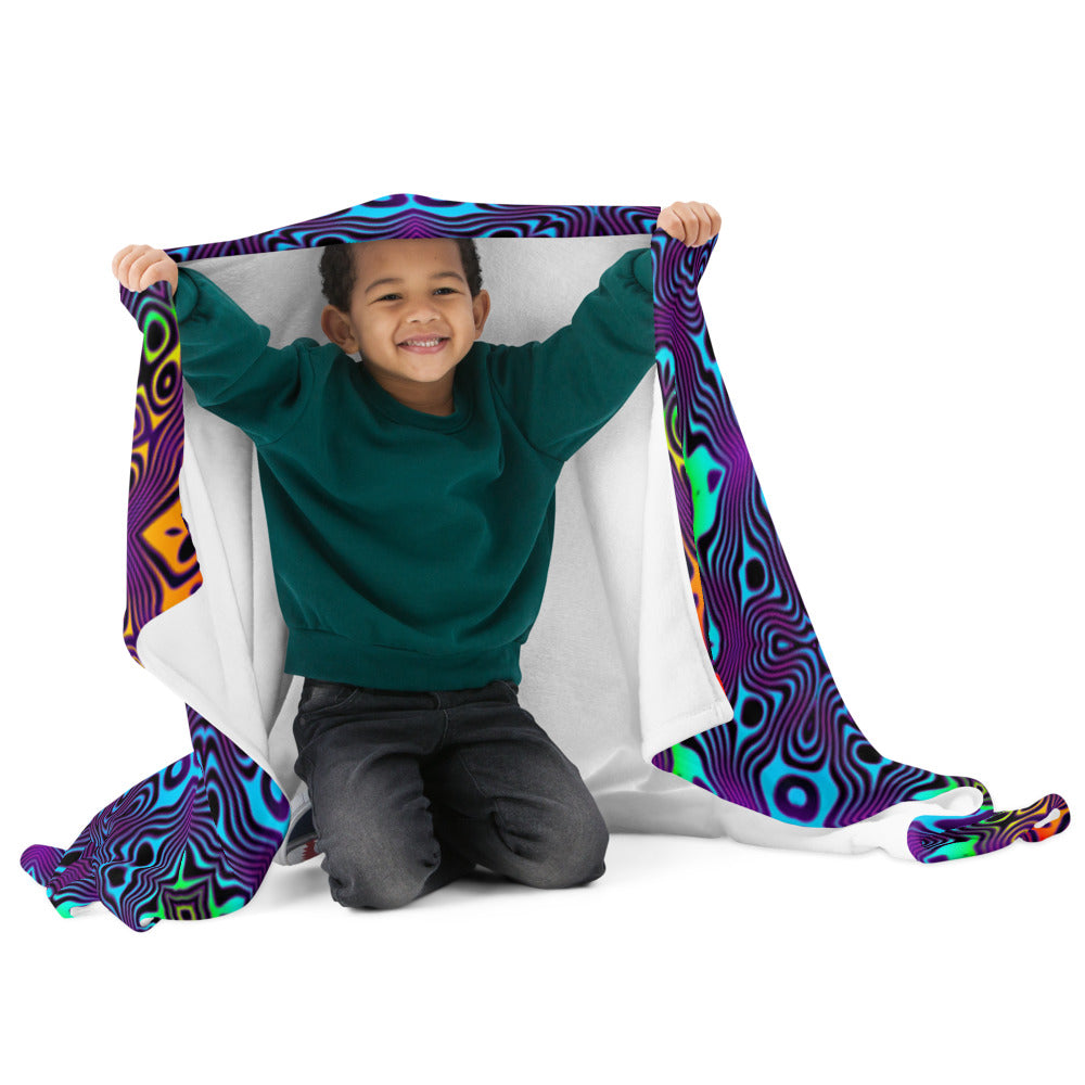 "Surf's Up" THROW BLANKET, 50″×60″, Front