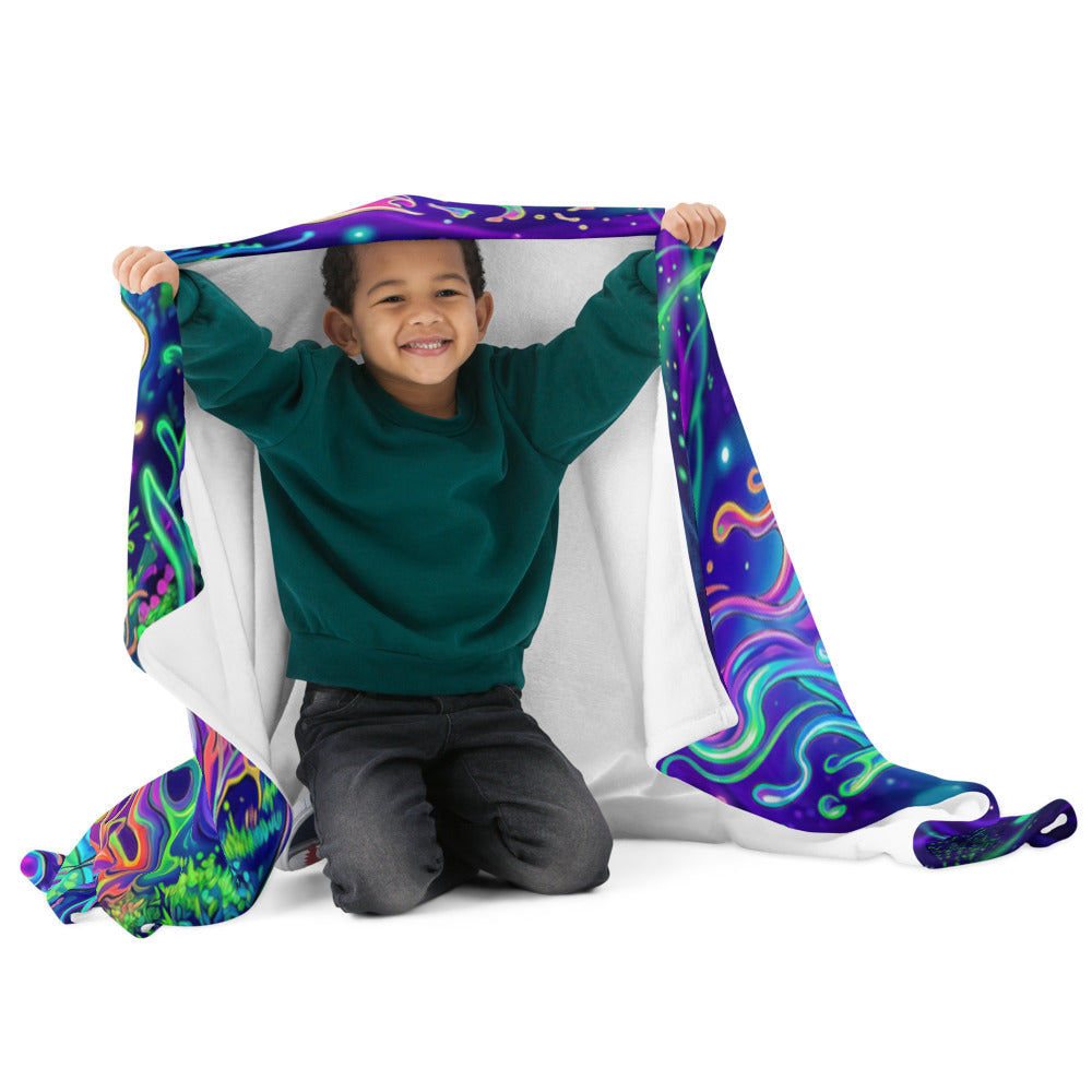 "Beyond Physical" THROW BLANKET, 50″×60″, Front