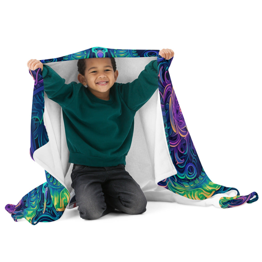 "Belladonna V2" THROW BLANKET, 50″×60″, Front