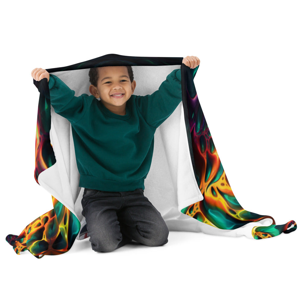 "The Dark Side" THROW BLANKET, 50″×60″, Front