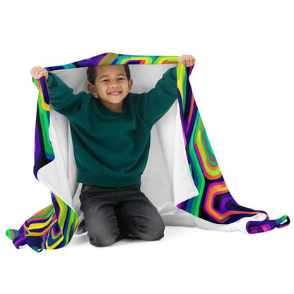 "Tripnotist" THROW BLANKET, 50″×60″, Front